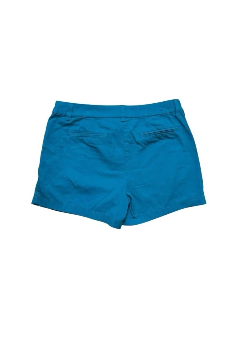 J.Crew Teal Chino Shorts Womens Size 12 Mid Rise Cotton Summer Casual